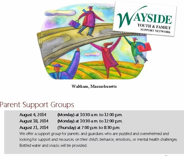 Waltham August support groups